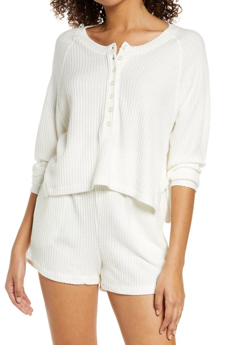 Waffle Knit Henley | Nordstrom