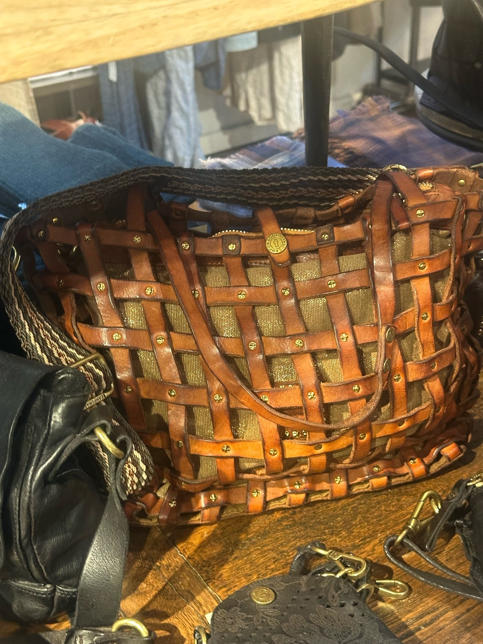 What an interesting leather brand I came across shopping in New Preston, Connecticut.