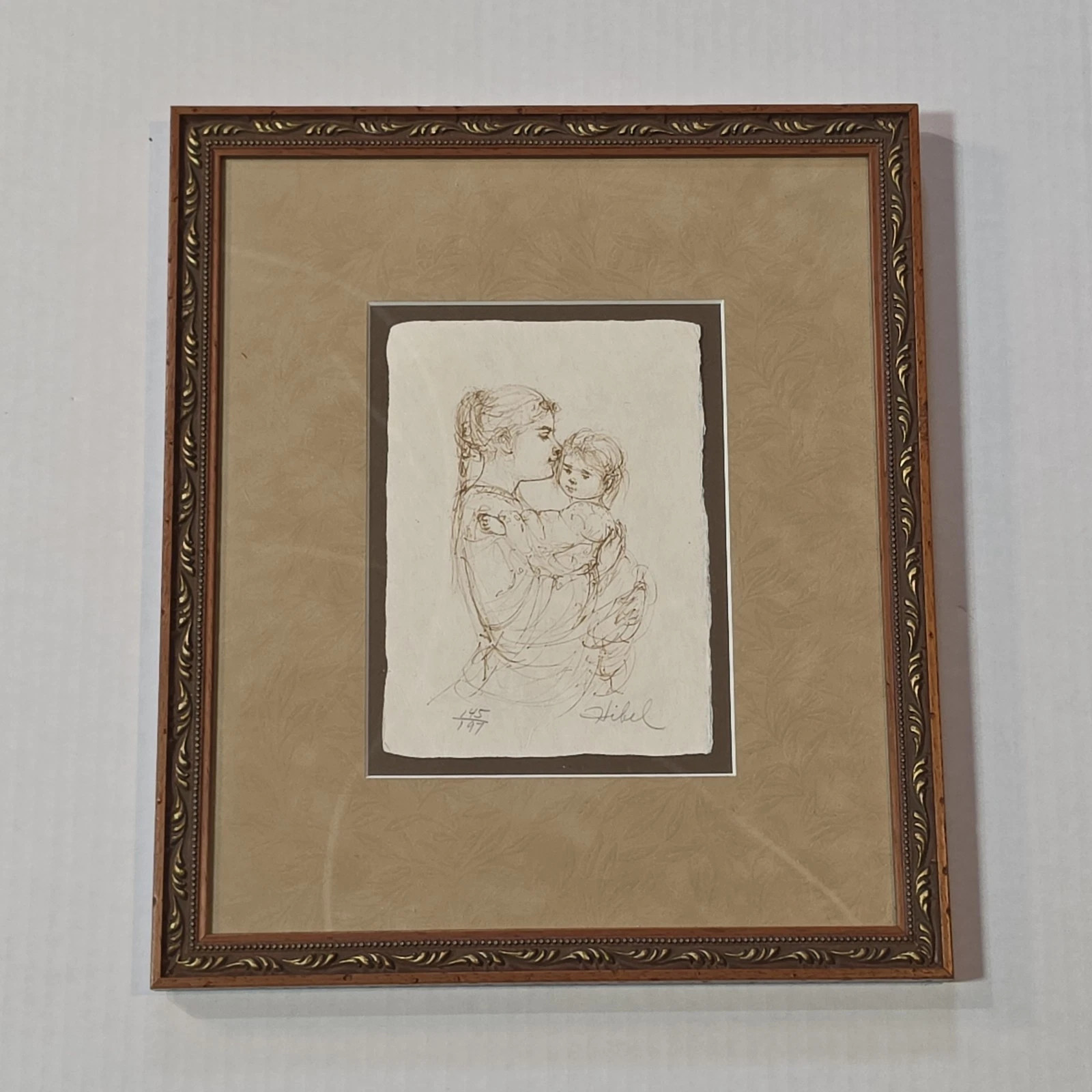 Edna Hibel Lithograph Mother Child Framed Limited 145 of 197 | eBay | eBay US