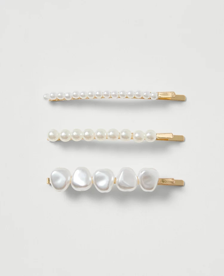 Pearl Hair Clip Set | Ann Taylor