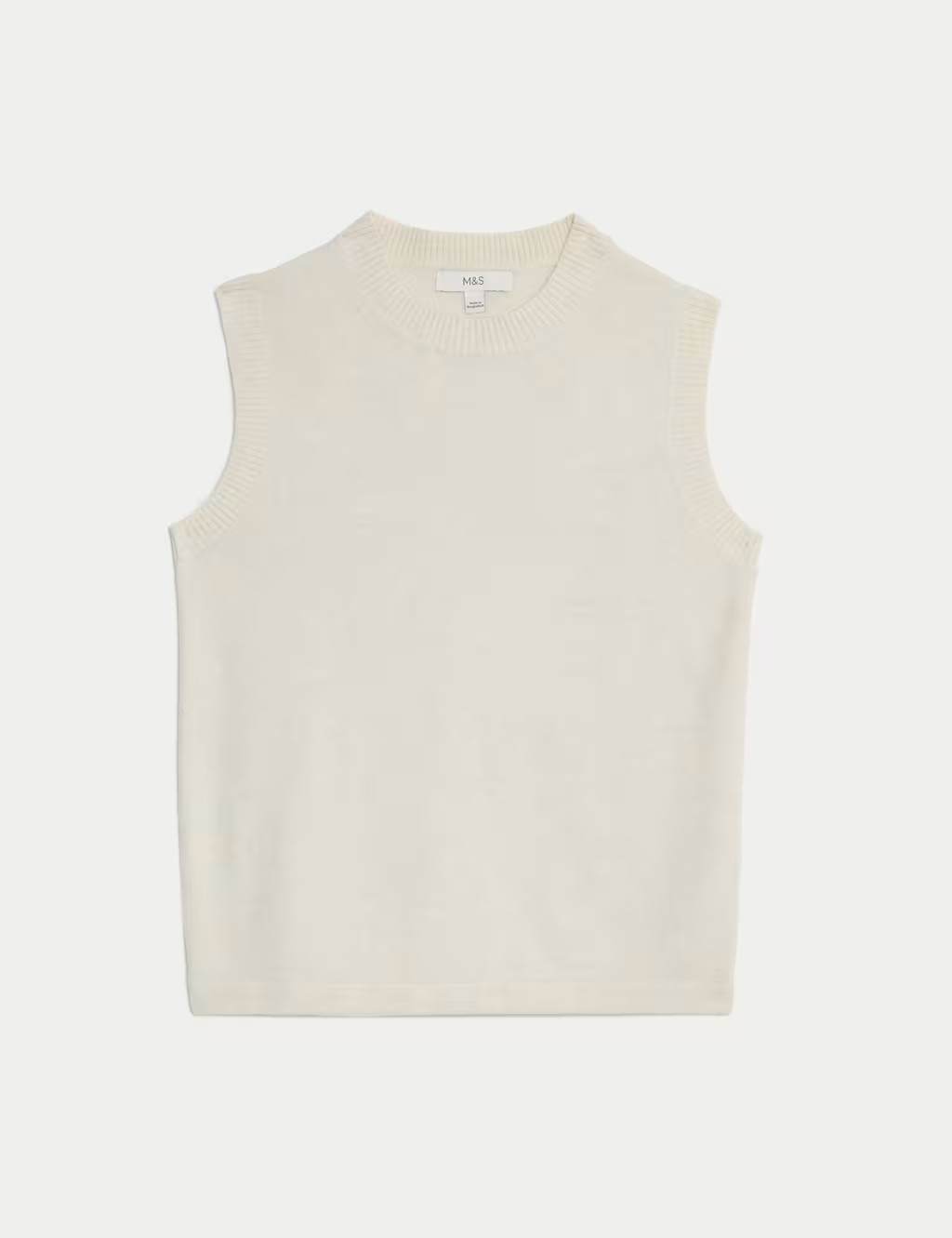 Air-Yarn Crew Neck Knitted Vest | Marks & Spencer (UK)