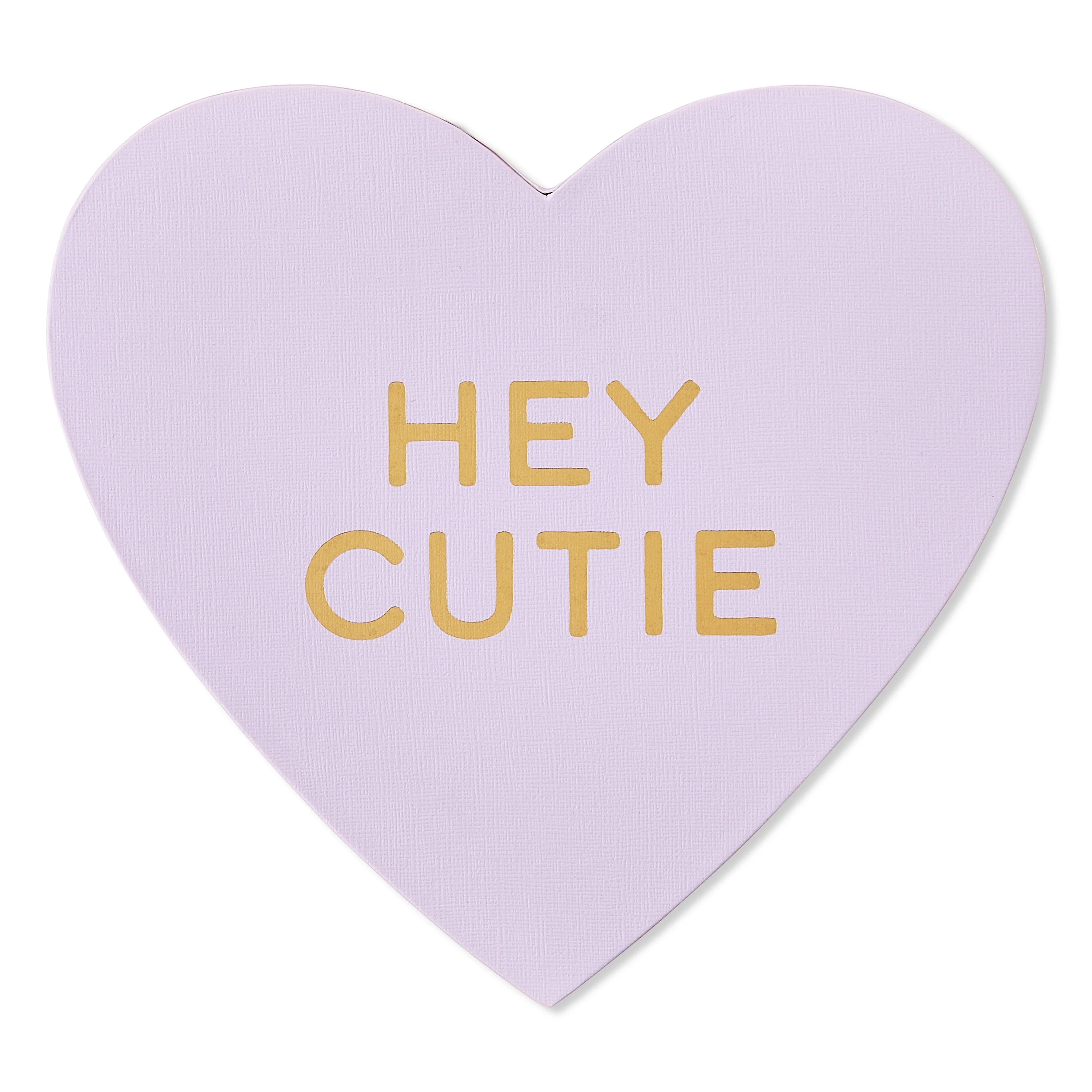 Heart-Shaped Gift Box, Hey Cutie, Purple, 6" x 6" x 2", Valentine's Day by Way To Celebrate | Walmart (US)