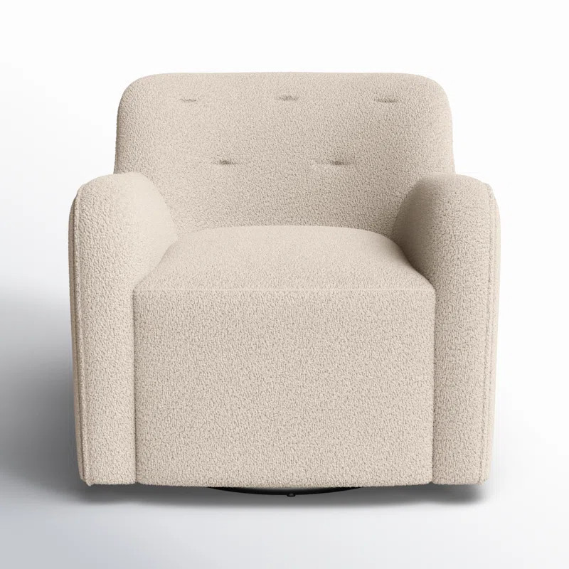 Fae Chenille Upholstered Swivel Armchair | Wayfair North America