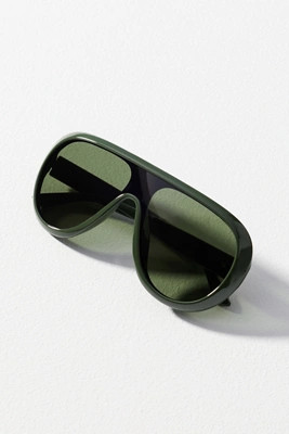 Eyeking Flat Top Translucent Aviator Sunglasses | Anthropologie (US)