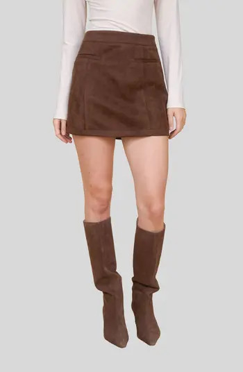 Blu Pepper Faux Suede Miniskirt | Nordstromrack | Nordstrom Rack