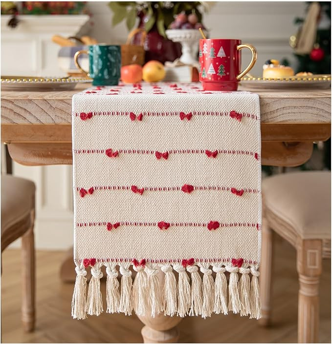 Caflife Christmas Table Runner 72 Inchs Long for Modern Farmhouse Room Home Christmas Decorations... | Amazon (US)