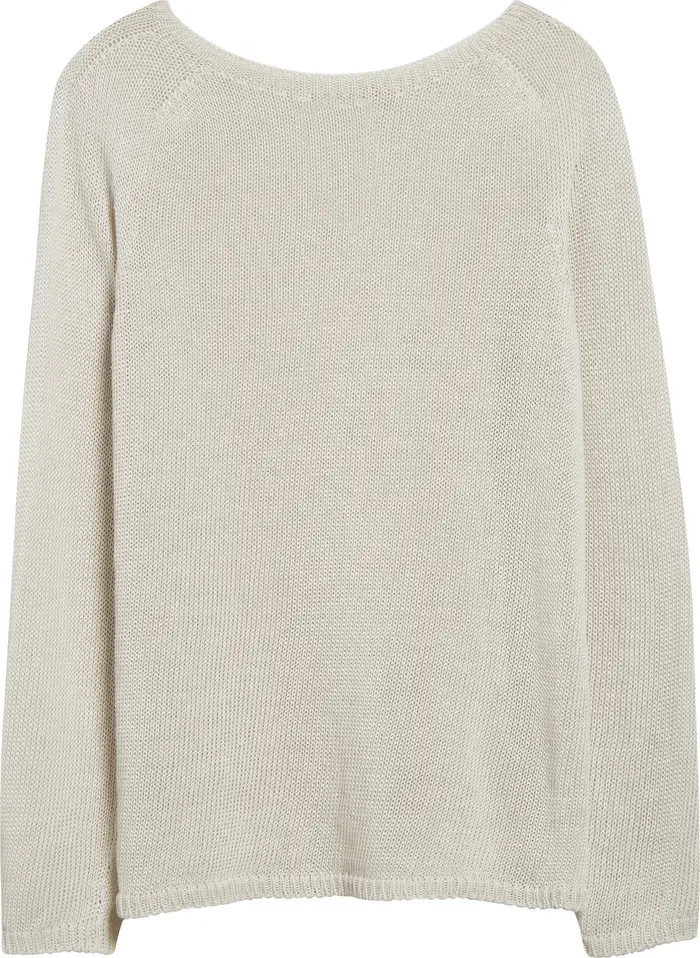 Max Mara Giolino Boat Neck Linen Sweater | Nordstrom | Nordstrom