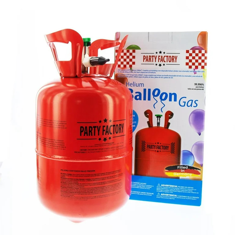Party Factory Helium Tank for 30 Latex Balloons, Helium Cylinder 7 cu. ft. Gas for Balloons, Idea... | Walmart (US)