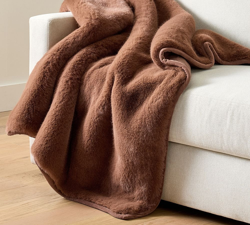 Faux Fur Mink Throw | Pottery Barn (US)