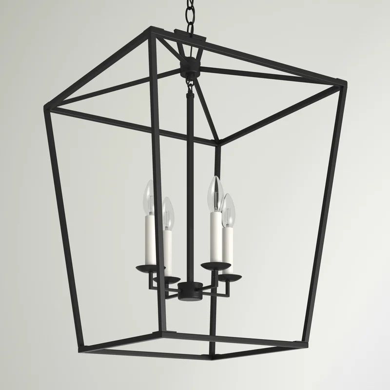 Finnegan 4 - Light Dimmable Lantern Square / Rectangle Chandelier | Wayfair North America