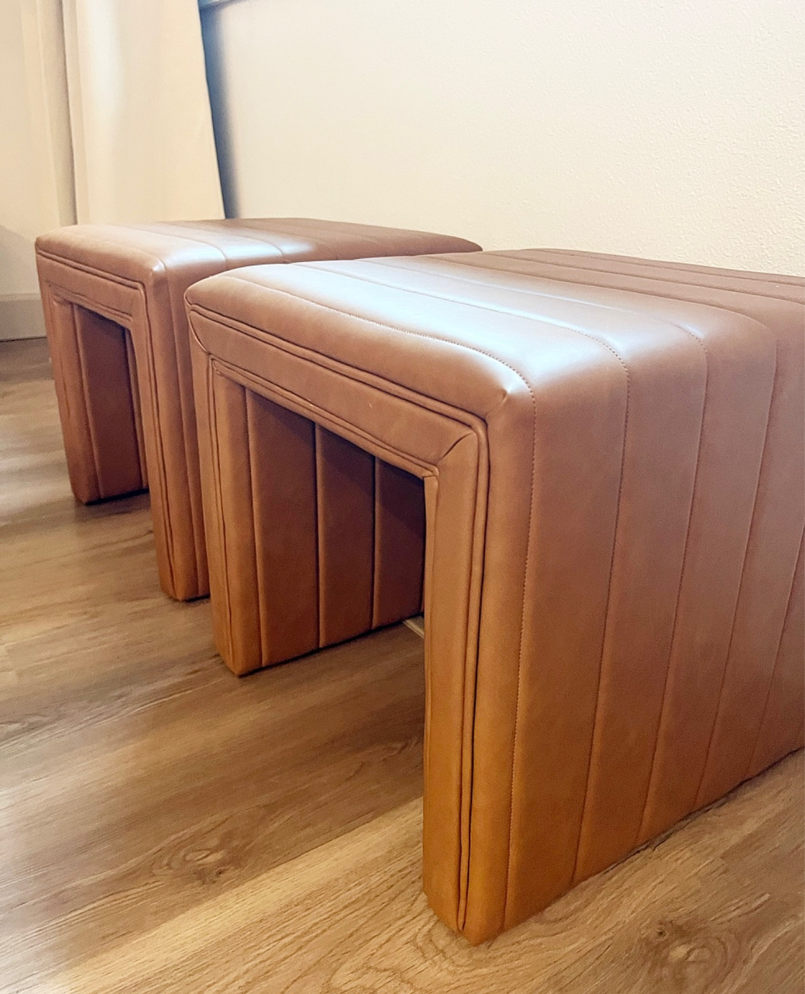 One of my favorite home purchases from last year and they’re on major SALE! 

These are so amazing, great ottomans, high enough to be an extra seat at the dining table and most importantly makes a great tunnel & hiding spot for little ones 😂

#target #ottoman #stool #bench #footrest #fauxleather #dining #living #sale 

#LTKsalealert #LTKhome #LTKfindsunder100