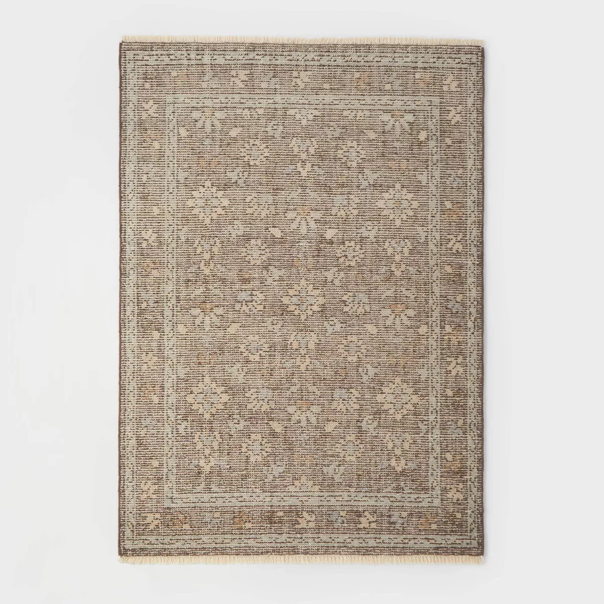 5'x7' Buena Park Hand Knot Persian Style Rug Brown - Threshold™ designed with Studio McGee | Target