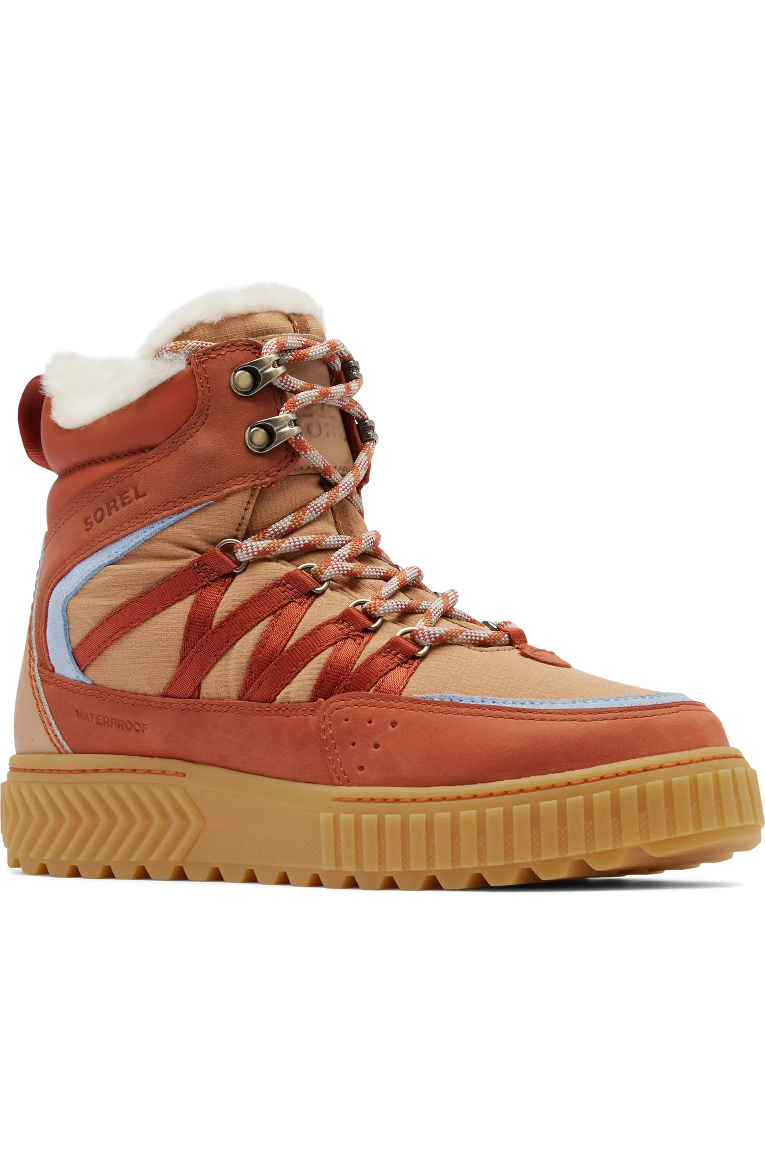 One Ave™ Trek Faux Fur Trim Waterproof Sneaker Boot (Women) | Nordstrom Rack