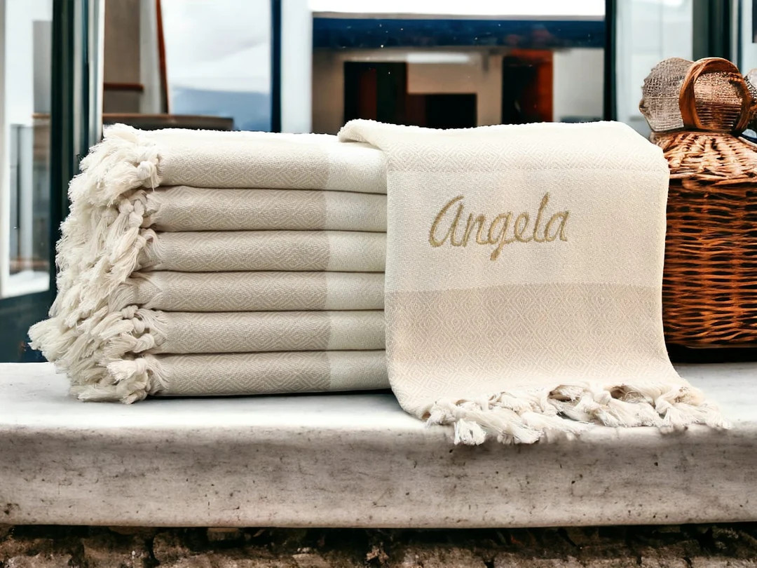 Personalized Gifts, Custom Turkish Beach Towels, Bachelorette Party, Wedding Gifts, Bridesmaid Gi... | Etsy (US)