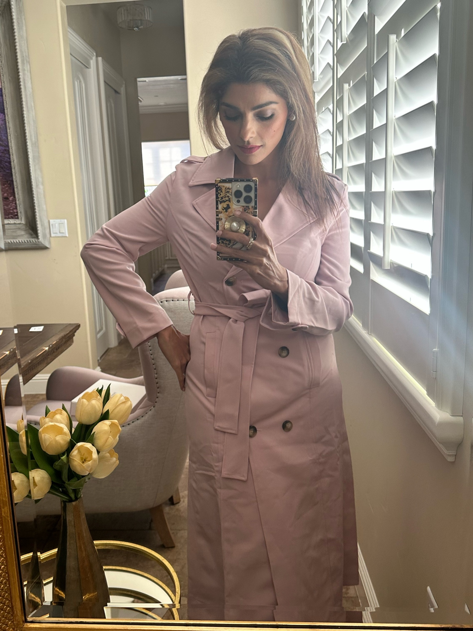 The pink trench of your dreams!
Runs TTS wearing a small
Use code WICKED15 to save an extra 15% off!

#LTKFindsUnder50 #LTKSaleAlert #LTKStyleTip