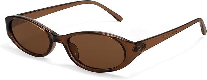 Retro Oval Sunglasses for Women 2026 90s Small Chic Cat Eye Sun Glasses Sunnies Lightweight Shade... | Amazon (US)