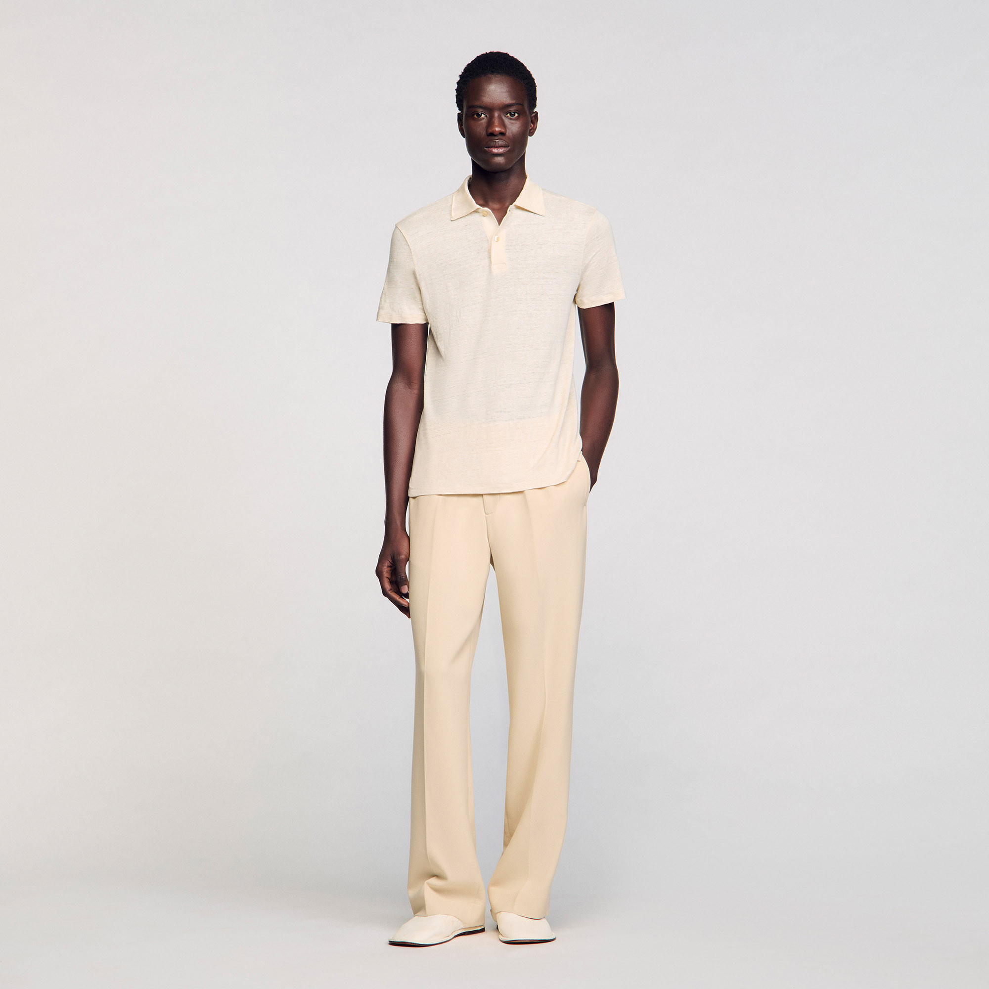 Linen polo shirt | Sandro US | Sandro-Paris US