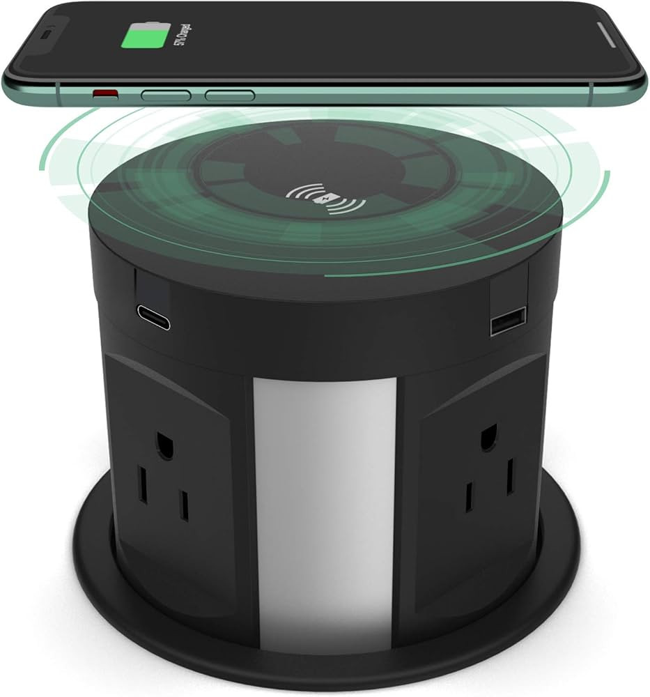 Automatic Pop Up Outlet for Countertop, Recessed Power Strip with PD 20 W USB C, 4 AC Plug + Type... | Amazon (US)