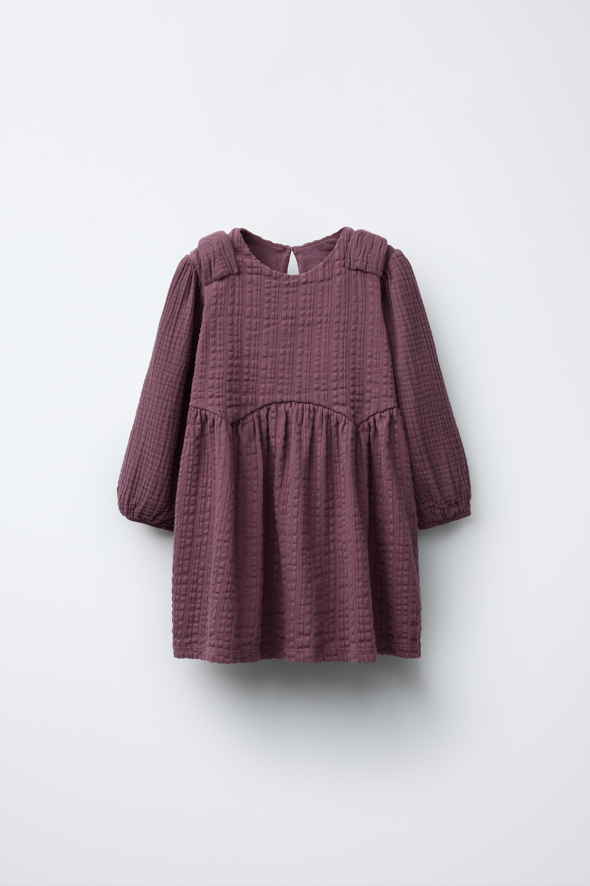 TEXTURED BOW DRESS | Zara US