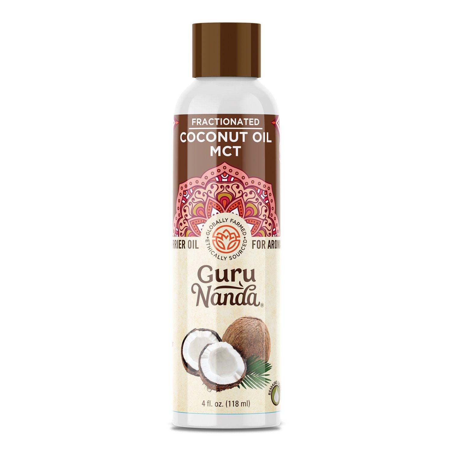 Guru Nanda Fractionated Coconut Carrier Oil, MCT, 4 fl. oz. | Walmart (US)