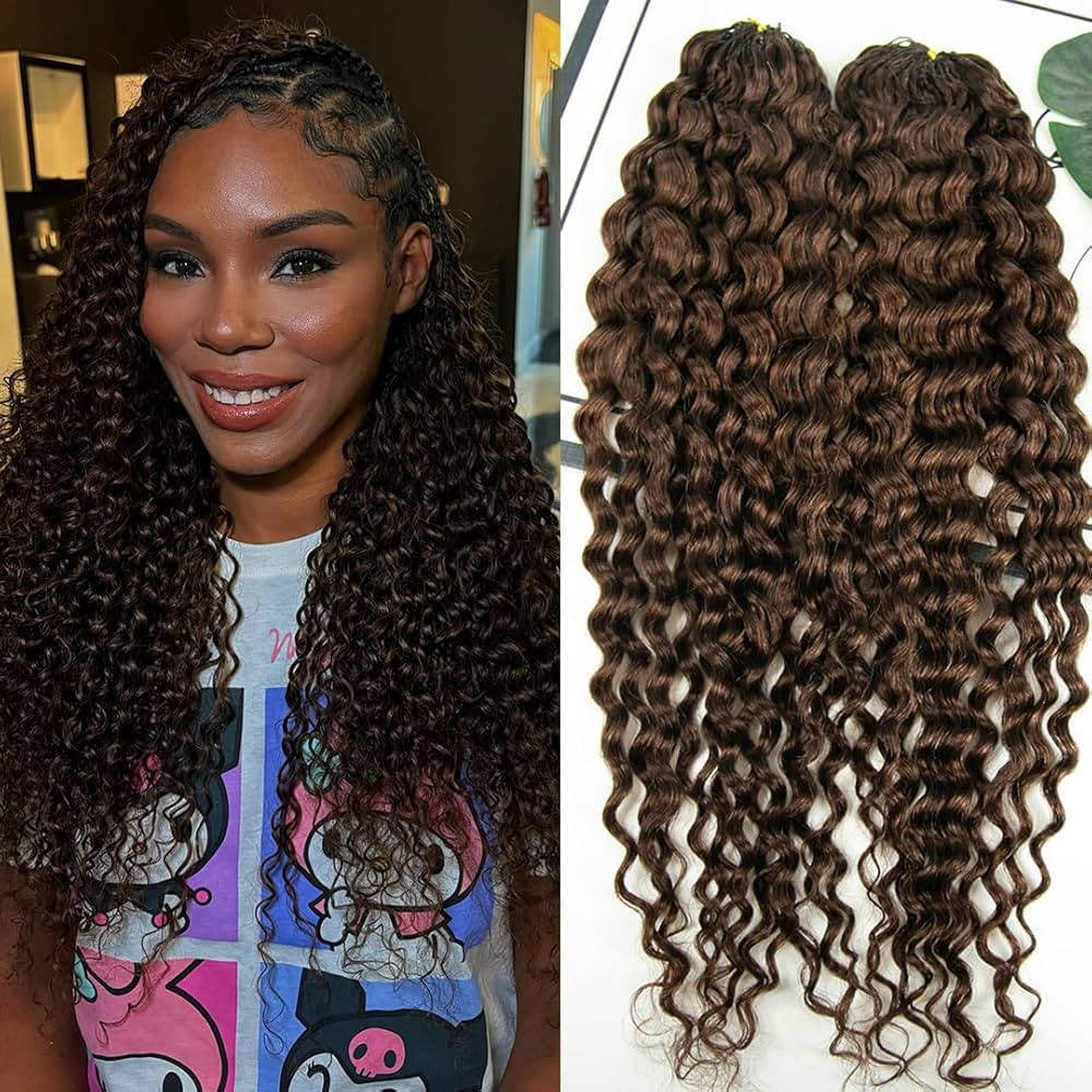 YWIGS Miracle Knots Hair Human Crochet Hair #4 Water Wave 18" 100 Strands | Amazon (US)