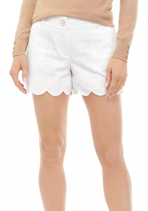 Petite Shelby Scalloped Shorts | Belk