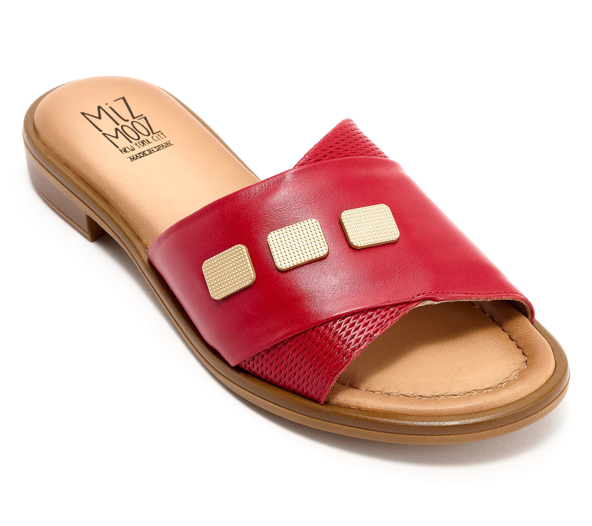 Miz Mooz Leather Slide Sandals - Sookie | QVC