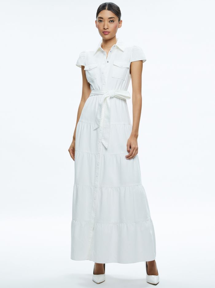 MIRANDA MAXI DENIM DRESS | Alice + Olivia