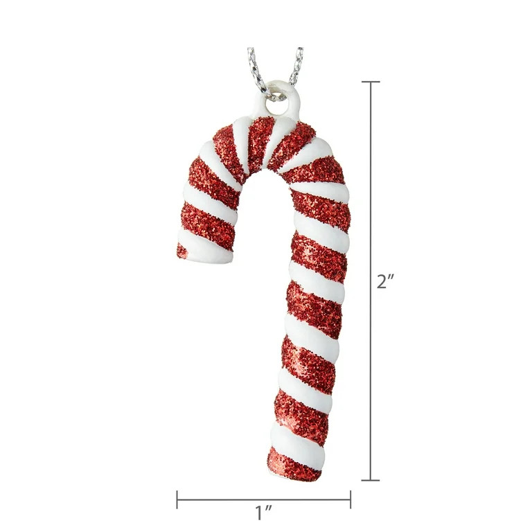 Red and White Mini Candy Christmas Ornaments, 6 Count, by Holiday Time - Walmart.com | Walmart (US)