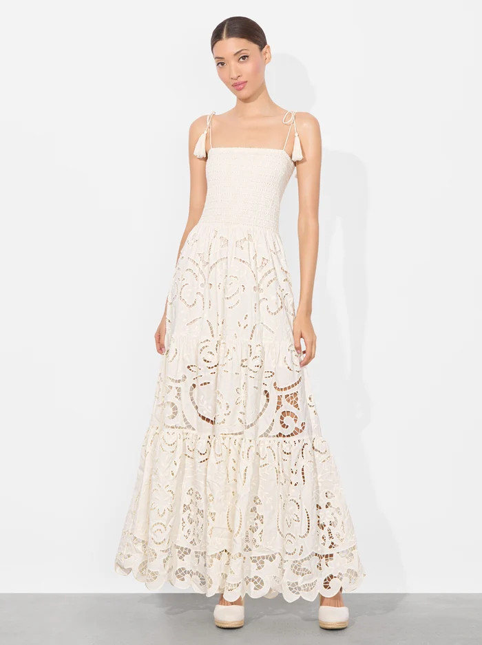 MARNA TIERED MAXI DRESS | Alice + Olivia