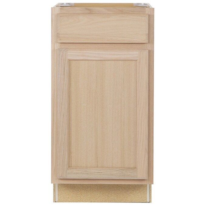 Project Source 18-in W x 35-in H x 23.75-in D Natural Unfinished Door and Drawer Base Stock Cabi... | Lowe's