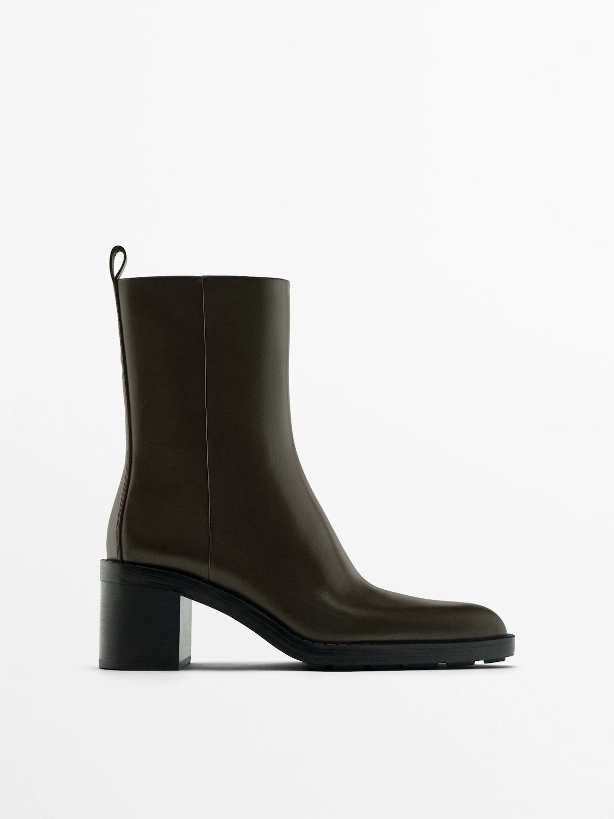Chunky heel ankle boots | Massimo Dutti UK