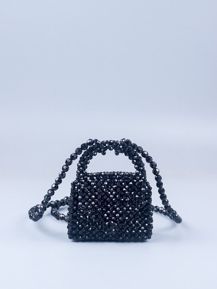 Mini Beaded Satchel Bag | SHEIN
