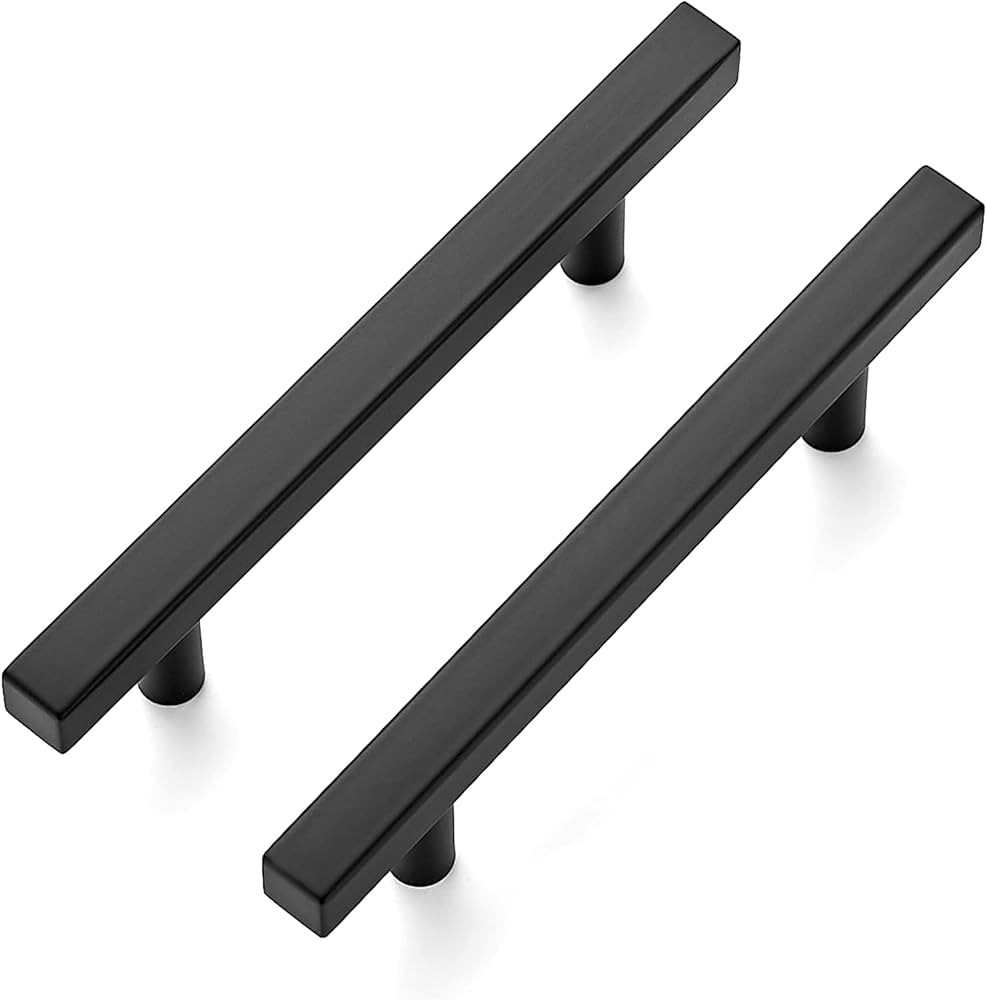 Ravinte 30 Pack 6'' Square Cabinet Pulls Matte Black Stainless Steel Kitchen Drawer Pulls Cabinet... | Amazon (US)
