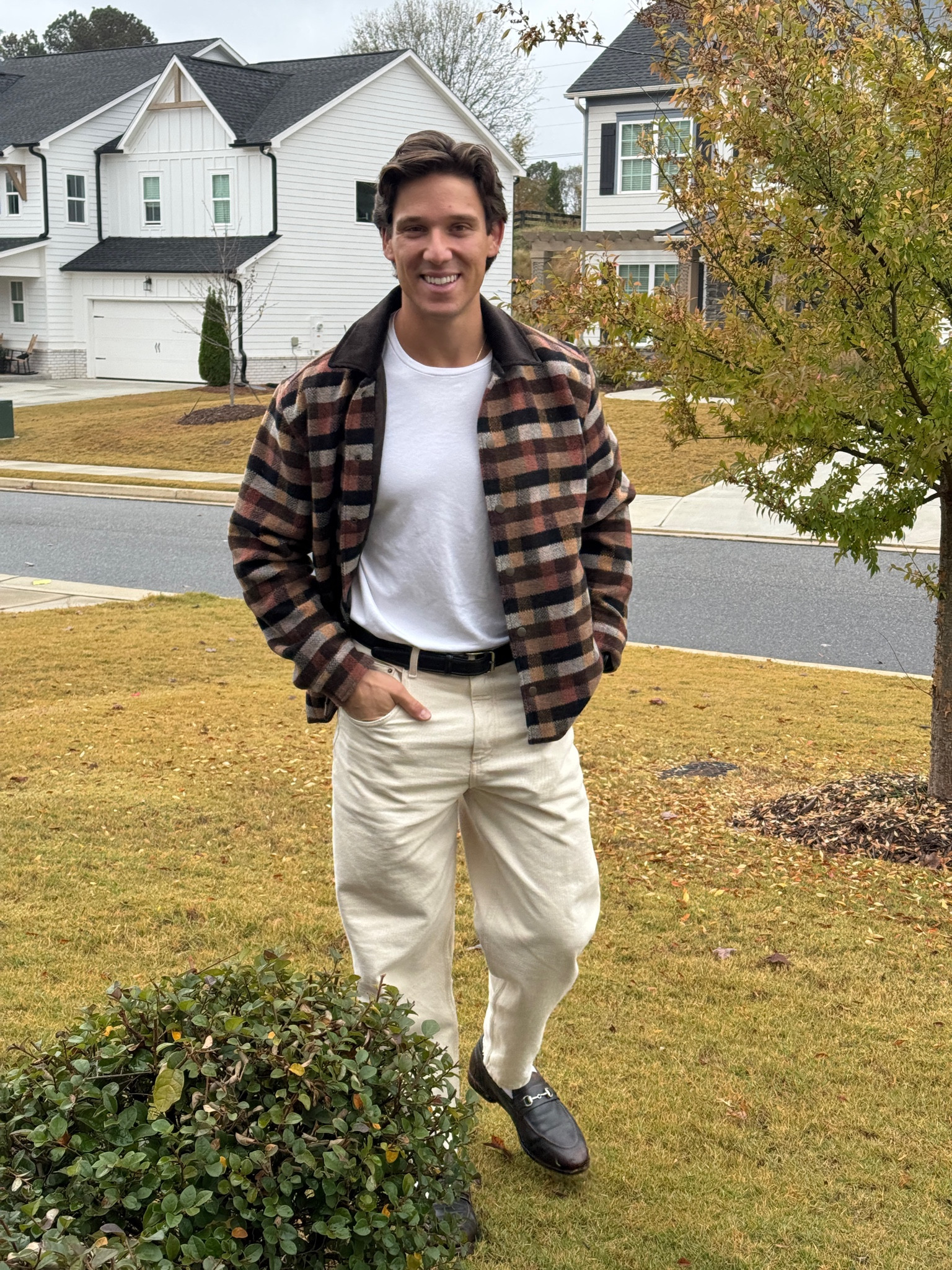 Gloomy sunday afternoon fit - ecru jeans, white tee, wool jacket

#LTKSeasonal #LTKStyleTip #LTKMens