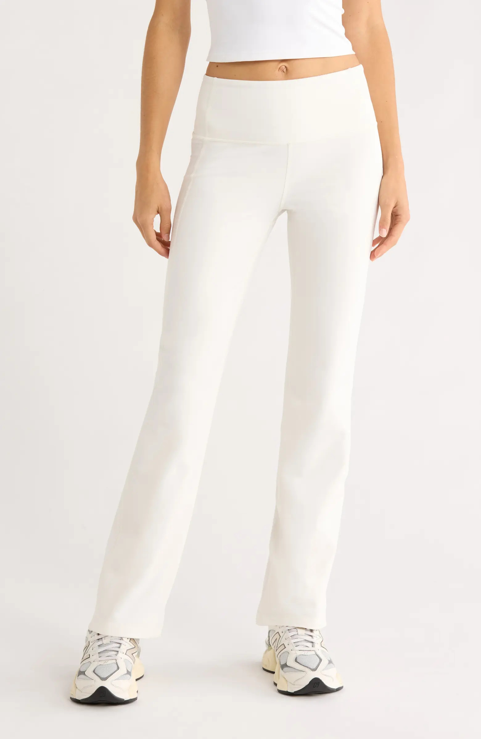 Cozy Tech High Waist Straight Leg Pants | Nordstrom