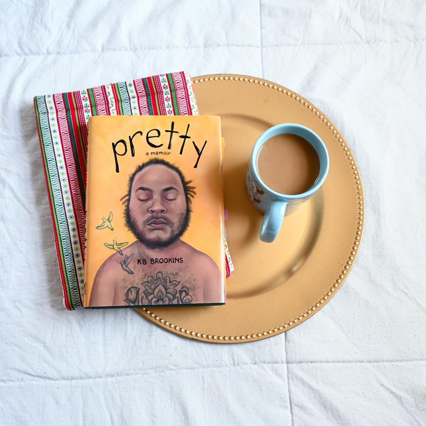 My Queer Lit Readathon looked different this round since I was coming off of a sickness and trying to wrap up my Spotify wrapped reading vlog. One book I’m glad I read for the readathon was Pretty by KB Brookins. 

Written in poems and prose, KB chronicles their life as a transmasc nonbinary person whose upbringing brought challenges and hardships. They discuss being adopted, how toxic religion hurt them on the journey to exploring their sexuality and gender identity. This is not a light book by any means (please see content warnings: SA, transphobia, religious bigotry, gender dysphoria, being adopted, homophobia) but I appreciated getting to know KB and their views as a transmasc person. They had so many important conversations  that I enjoy reading about as a trans man specifically how AFAB and transmasc people confront masculinity, plus how feminism tends to leave transmasc/trans men out of activism and discussions. 

Highly recommend this to any transmasc person! You can see my full reaction over on YouTube! Link in bio or comment VIDEO for a link. 

Thanks to the folks @queer_lit for putting on another great round. I can’t wait for 2025!

Image description: A series of two slides. The first slide is a photo of Pretty by KB Brookins lying on a gold plate on a Christmas themed book sleeve next to a blue cup of coffee. The props lay on a white sheet. Slide two is a graphic with a rainbow gradient background showing the Queer Lit Readathon bingo board with spaces filled with the books Alex read for the readathon including “Your Driver is Waiting by Priya Guns” and Pretty by KB Brookins. End of image description. 

#QueerBooks