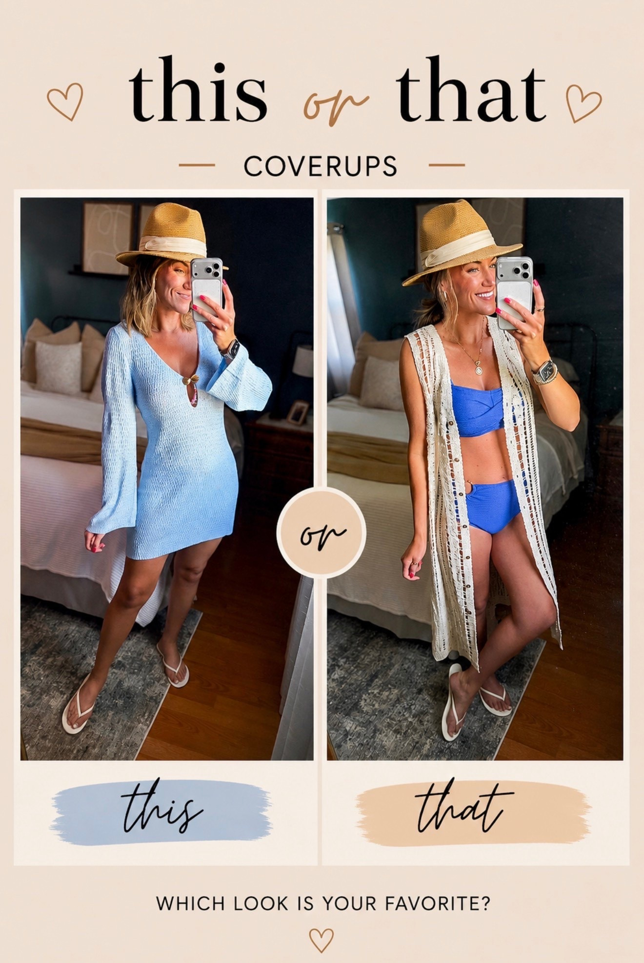 Full coverage coverup or more open and breezy??

#LTKSwim #LTKOver40 #LTKSeasonal