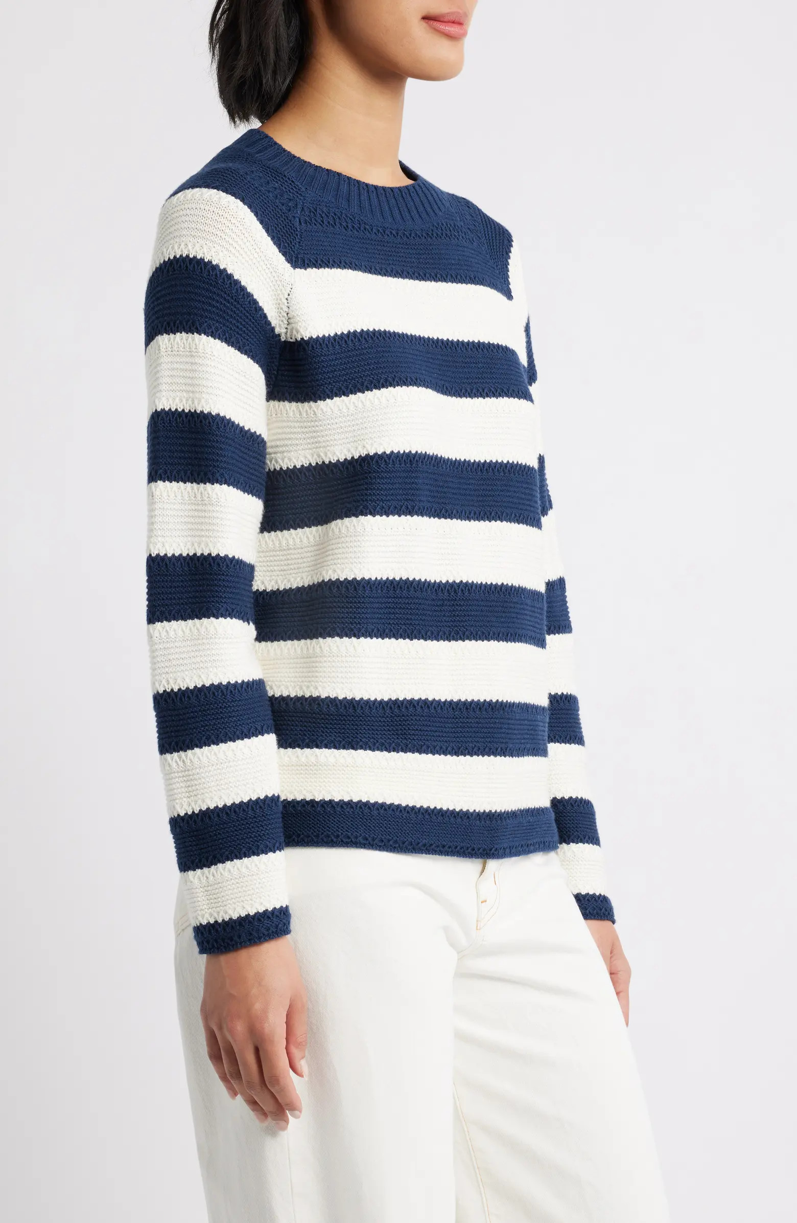 Stripe Lightweight Mix Stitch Sweater | Nordstrom