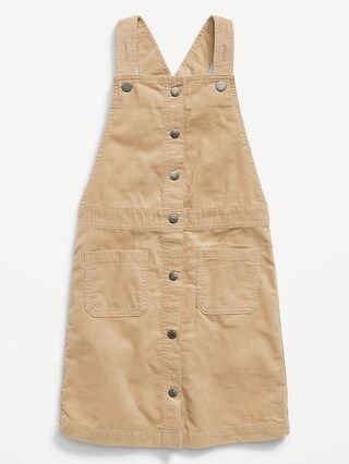 Corduroy Pinafore Overall Dress for Girls | Old Navy (US)