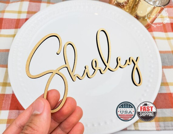 Wedding Name Place Card Wood Place Name Setting Name Place | Etsy | Etsy (US)