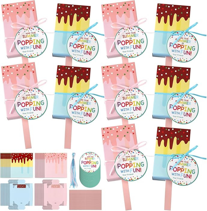 Eaasty 36 Pack End of Year Student Gifts 3D Ice Cream Gift Boxes Bulk Summer Vacation Party Gift ... | Amazon (US)