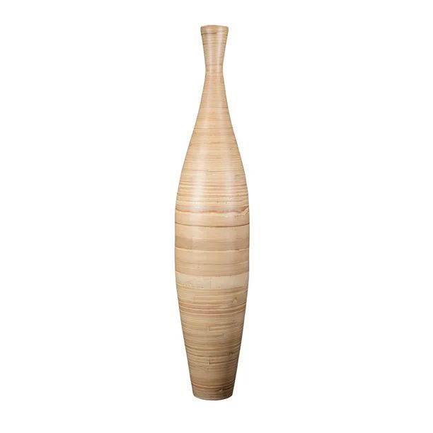 Villacera Handcrafted 35” Tall Natural Bamboo Vase | Decorative Bottle Shape Floor Vase for Sil... | Walmart (US)