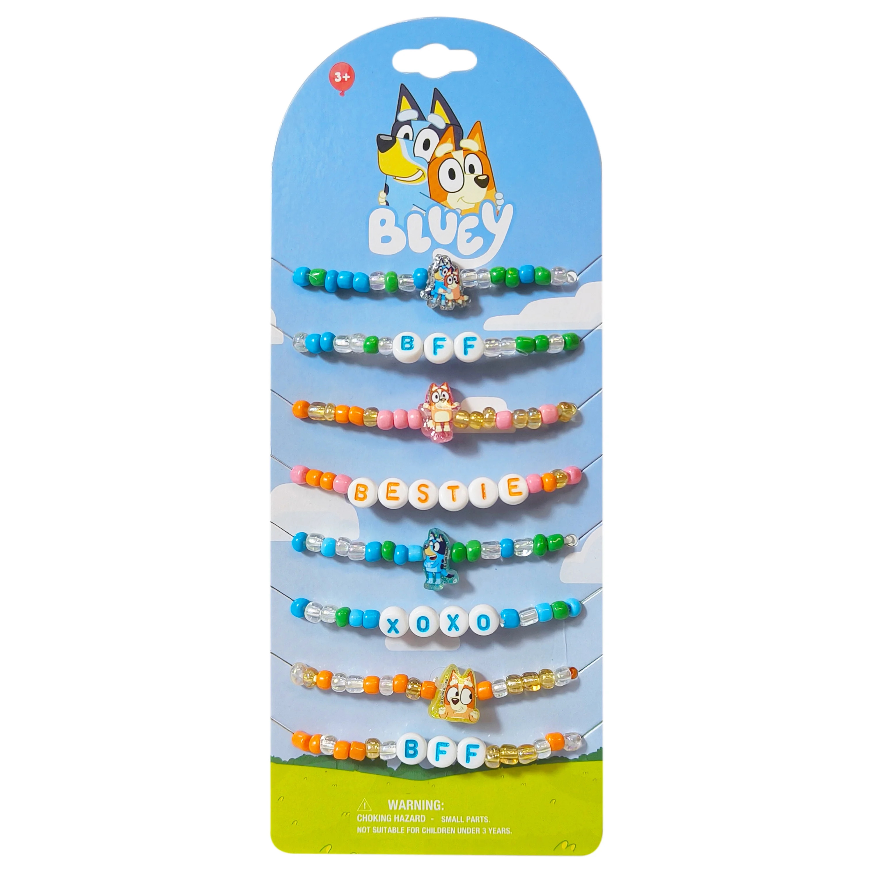 Bluey BFF Beaded Bracelets, 8 Different Designs in the Package | Walmart (US)
