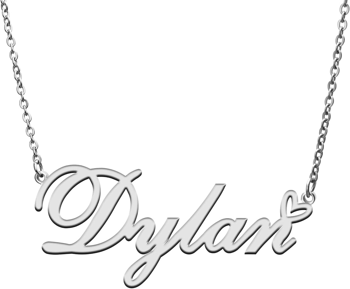 Custom Personalized Name Necklace Pendant Necklace with Heart Customized Necklace Best Gift for W... | Amazon (US)