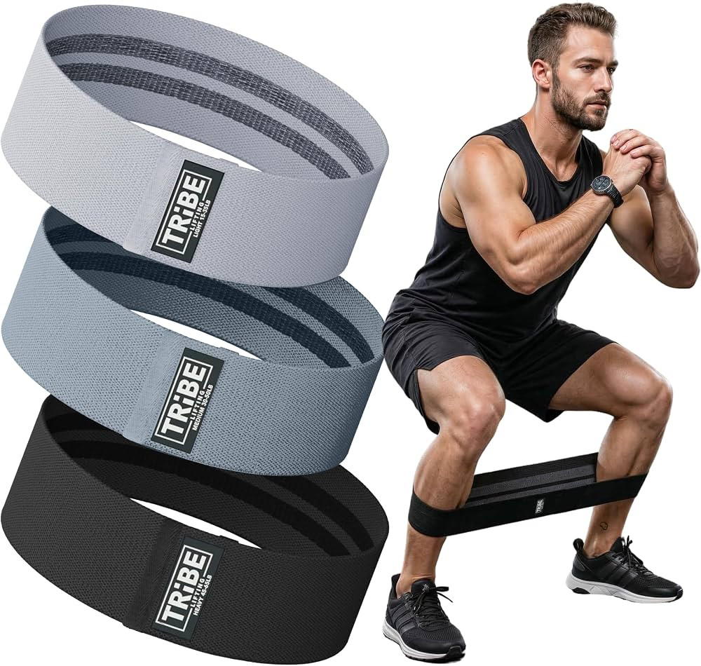 Fabric Resistance Bands for Working Out, 3-Pack for Legs and Glutes | Amazon (US)