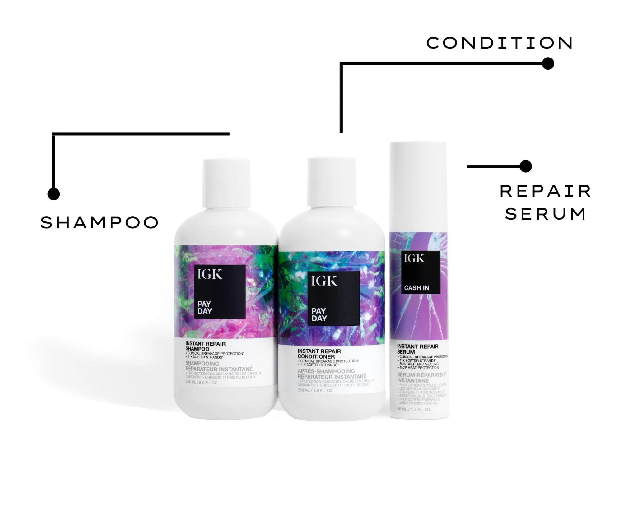 Fixer-Uppers | Repair Set | IGK Hair