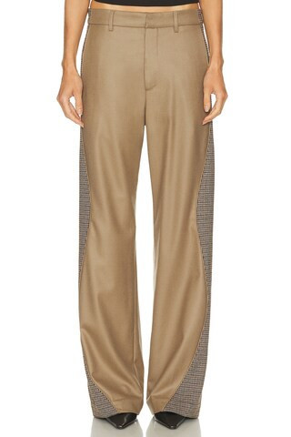 Mimchik Twist Trouser in Beige | FWRD 