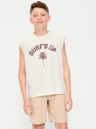 Boxy Muscle Tank Top for Boys | Old Navy (US)
