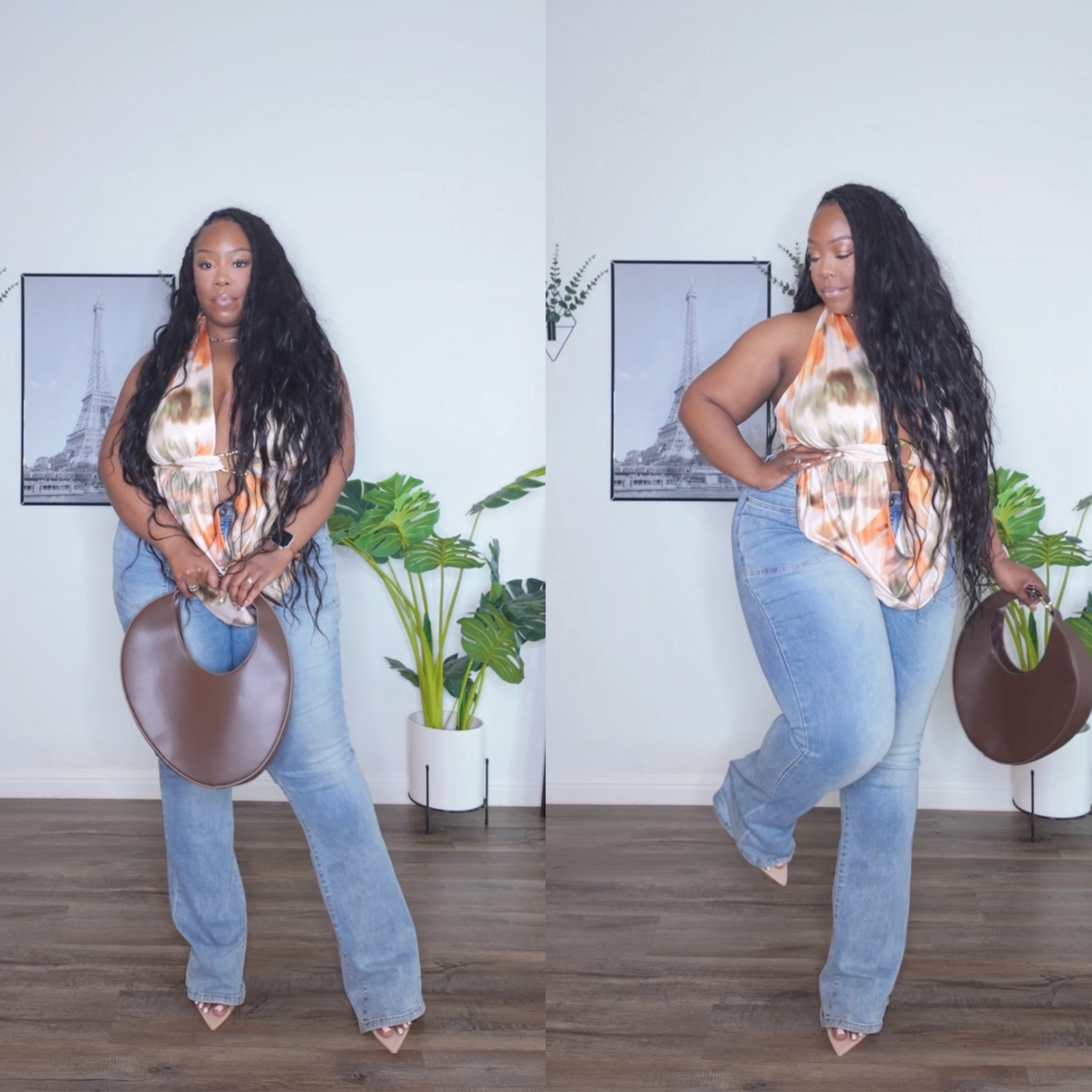 Halter top Date Night Look 💚🔥 Jeans: FN

#LTKootd #LTKPlusSize #LTKMidsize